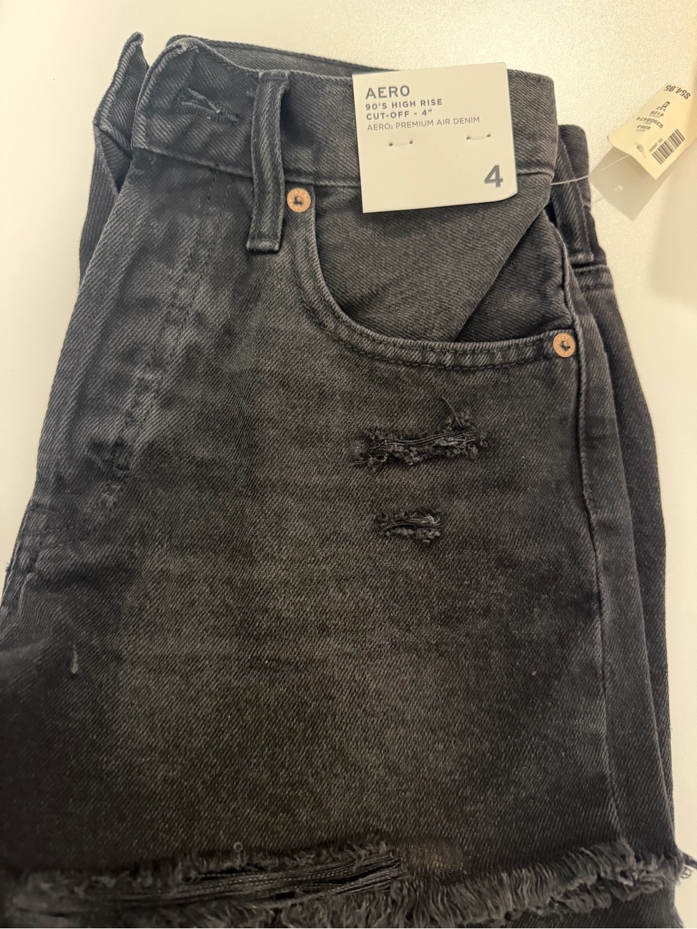 Aeropostale 90's High Rise Cut-Off women’s shorts - Black- new with tags